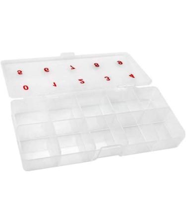Nail products nail piece storage empty box 1000 pieces translucent digital nail piece anti falling empty box jewelry rack - Buy Online on GoSupps.com