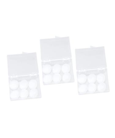 FRCOLOR 18pcs White Heel Mask Bolster Pillow Case Noise Canceling Ear Buds Bee Costume Adult Lighter Fluid Noise Cancelling Ear Buds Bra Clips for The Back Sound Child Sports
