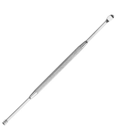 BYBYCD 1Pcs Ear Wax Pickers Ear Wax Removal Ear Curette Ear Spoon Stainless Steel Ear Care Tool Beauty Tools(Silver2)