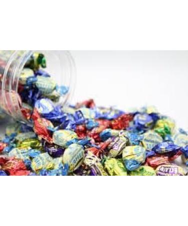 Walkers Toffee Sweets Assorted Flavours and Chocolate Eclairs x 200g Bundle with Silver Window Lid Refillable Tin - Buy Online on GoSupps.com