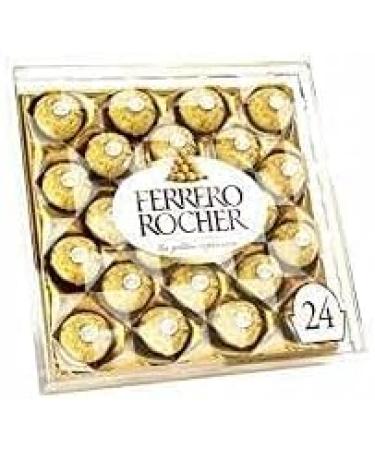  Hezvic Ferrero Rocher 24 Piece 300g Chocolate Gift Set with a Thank You Sticker - Gift for Birthday Christmas Valentine's Day and Mother's Day - Buy Online on GoSupps.com