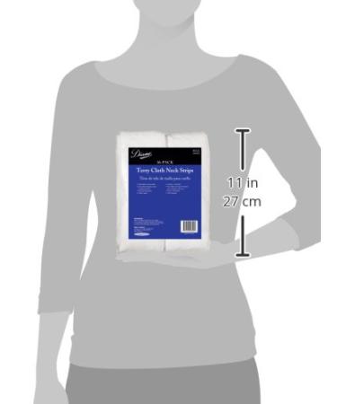 Diane Terry Cloth Neck Strips - Fast Drying Towel for Barber Shop, Salon, Spa - Extra Durable & Absorbent - White - 36 Count - Buy Online on GoSupps.com