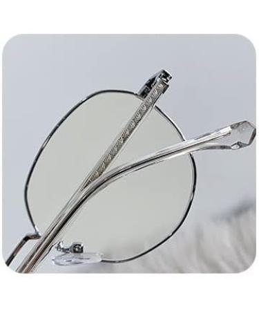 Vintage Oval Reading Glasses - PARWANA +100 Anti-UV Computer Readers for Men & Women - Rose Gold - Buy Online on GoSupps.com