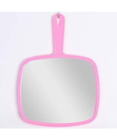 Nicole Fantini Professional Salon Hair Stylist Large Handheld Mirror - Wide Angle Barber Hairdressing Makeup Mirror Pink - Buy Online on GoSupps.com