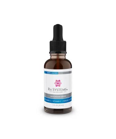 Antioxidant Serum C - 20% Vitamin C Face Serum for Glowing Skin Anti-Aging UV Protection - Brightens Skin Helps Blemishes - RX Systems PF