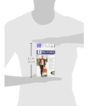 Truform Women's Compression Stockings 20-30 mmHg Knee High Open Toe Black Small - Pack of 2 for Optimal Leg Health - Buy Online on GoSupps.com