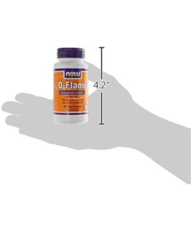 NOW Supplements D-Flame 90 Veg Capsules - Overexertion Support Blend with Complementary Herbs - Buy Online on GoSupps.com