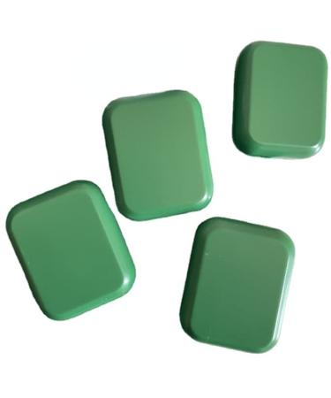 Miedeon mini travel contact lens etui with mirror 4 pieces contact lens end lenses etui simple wearingbar contact lenses etui contact lens holder contact lens end box travel set (green)