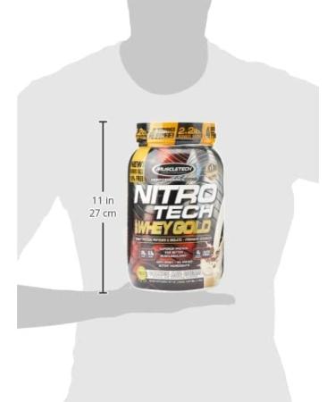 Muscletech Nitro Tech 100% Whey Gold - Cookies & Cream 2 lbs (907 g) | High-Quality Protein Supplement - Buy Online on GoSupps.com