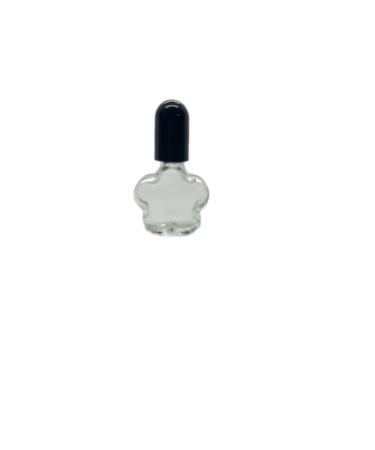 Caribbean Coastal Delights Travel-Friendly DIY Crafts 1 Dram (1/8 oz) Flower-Shaped Glass Bottle - Refillable Empty Container for Homemade Essential Oils Fragrances and Aromatherapy Projects (2)