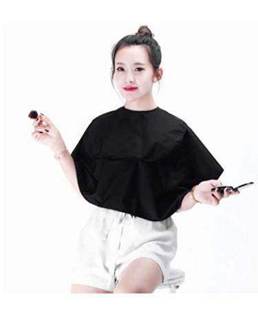 Buy Women's Makeup Apron & Hair Salon Cape - Black Barber Bib for Hair Cutting & Makeup Artists - Buy Online on GoSupps.com