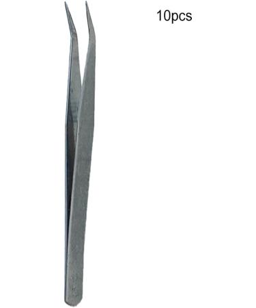 AUklOPVZZ 10 Pieces Tweezers Professional Jewelry Tools Precision Stainless Steel Handmade Tools Repair Accessories for Crafts - Buy Online on GoSupps.com