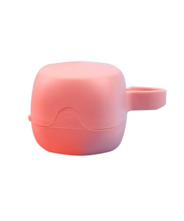 MONLEYTA Portable Pacifier Box Soother Container Plastic Holder Travel Dust Cover Pink