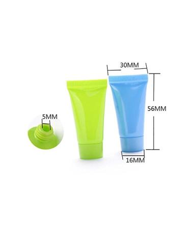 24 Pack 5ml Empty Refillable Plastic Tubes for Shampoo Shower Gel Body Lotion - Random Colors - Buy Online on GoSupps.com