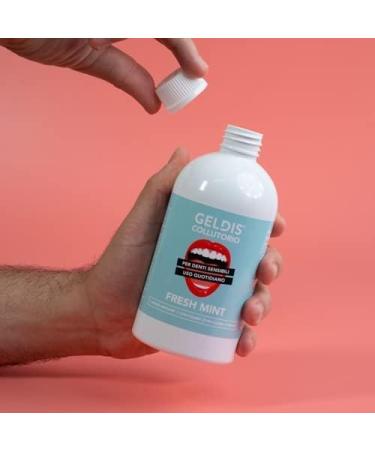 GELDIS Fluoride Mouthwash - Antibacterial Mouthwash with Zinc Lactate Guarantees Oral Protection Alcohol-Free 100% Recyclable Flavored Mouthwash (MINT 500 ml) - Buy Online on GoSupps.com
