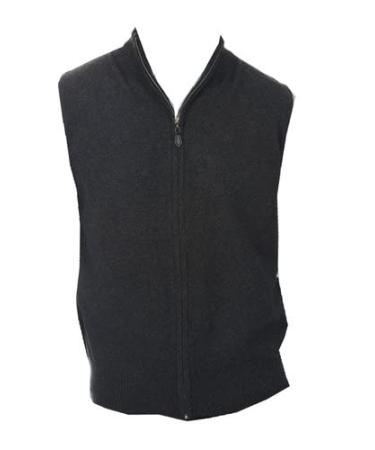 Balldiri Premium Cashmere/Kaschmir Herren Kurzarm Weste 2-f dig Anthrazit Meliert XXXXL Anthrazit Meliert 4XL