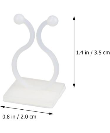 OSALADI 300 Pcs Adhesive Wire Holder Suction Cup Holder Cord Holders Plant Fixing Tools Power Cable To Climb 3.5X2X2CM White - Buy Online on GoSupps.com