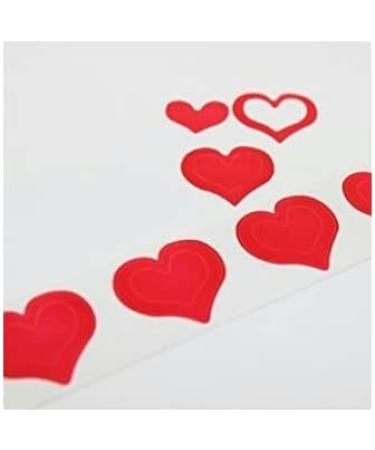 Hearts & Bunnies Tanning Stickers | 60 Pack | 30 Bunny w/Tie & 30 Triple Heart Tanning Stickers Red 1'''' Tall - Buy Online on GoSupps.com