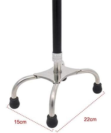 SilteD Walking Stick Aluminum Alloy Scalable Adjustment Ultra-Light Anti-Skid Four-Legged Crutches Magnetic Therapy for Elderly Crutches - Buy Online on GoSupps.com