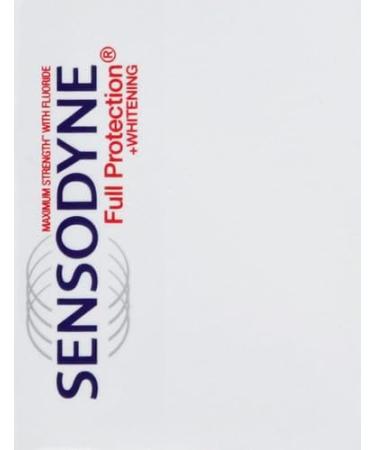 Buy Sensodyne Full Protection Whitening Toothpaste for Sensitive Teeth - Cavity Prevention 4 oz | International Shipping Available - Buy Online on GoSupps.com