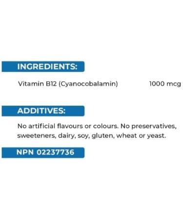 Swiss Natural Vitamin B12 (Cyanocobalamin) 1000mcg | 60 Tablets | Helps metabolize carbohydrates fats and proteins - Buy Online on GoSupps.com