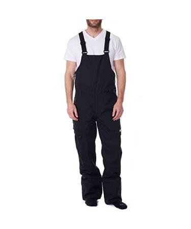 Alpine Swiss Mens Insulated Snow Bib Overalls Waterproof Winter Ski Snowboard Pants Small Black