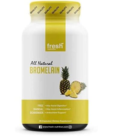 High Strength Bromelain Supplement - Vegan Friendly, Non GMO, Gluten & Soy Free - Buy Online on GoSupps.com