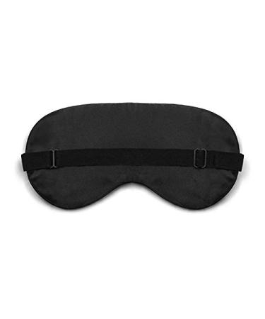 Silk Sleep Eye Mask - Padded Shade Patch for Women and Men - Black - Buy Online on GoSupps.com