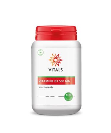 Vitals - vitamin B3 500mg 100 capsules.High dose of niacinamide in pure form.100% vegan.Does not lead to a niacin flush (a redness).Contains a high dose in pure form.