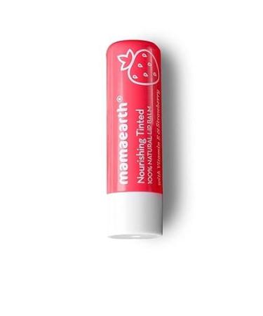 Lip Balm with Vitamin E Strawberry Flavor 12-Hour Moisturization 4g Naturally Tinted Lips