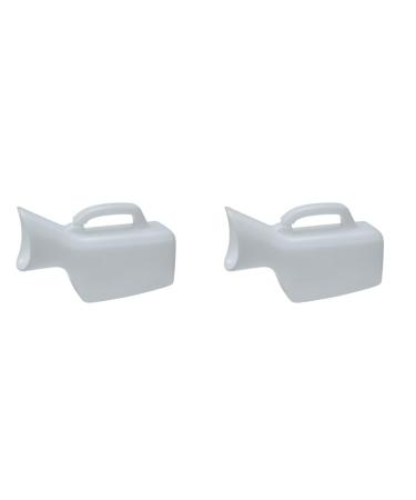 Female Urinal Urinal with Thickening Night Pot Urine Collector Sturdy Urination Device for Emergency Urinalysis Travel Car & Camping(2 Pcs)