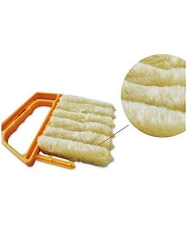 Mini-Blind Cleaner Microfibre Venetian Blinds Window Conditioner Duster Dirt Cleaner housework Tool (Orange) - Buy Online on GoSupps.com