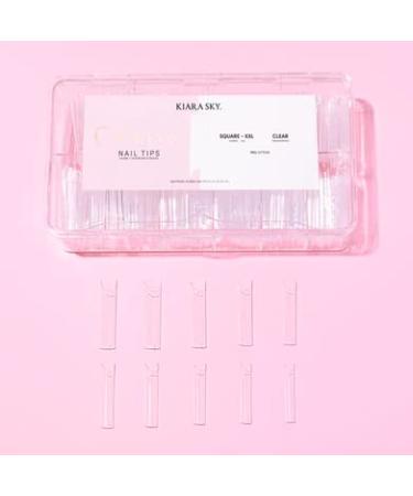 Kiara Sky C Curve XXL Nail Tip Case - 500 Tips in 10 Sizes (Square Clear) - Buy Online on GoSupps.com