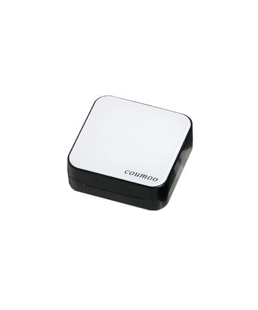 Contact lentil housing Simple companion dual nice female storage portable myopia shadow invisible eyes contact lens case (color: white)