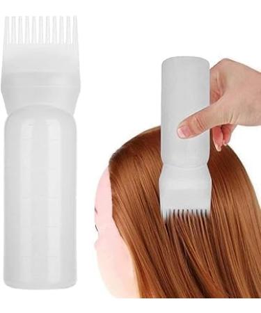 White Brush Bottle with Comb - Professional Hair Color & Dye Applicator for Roots | ZS405 - Buy Online on GoSupps.com