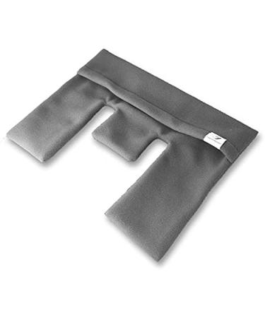 Schwerinernaturheil Moor Neck Warmer 29x39 cm - Grey Fleece Cover Neck Pillow & Heat Pad for Pain Relief - Buy Online on GoSupps.com