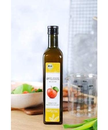 Organic Apple Cider Vinegar - Naturally Cloudy & Unfiltered 1000ml (2x500ml) | Raw & Unpasteurized | Biocontor - Buy Online on GoSupps.com