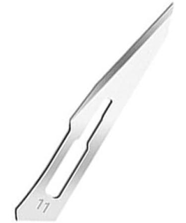 10 Sterile Carbon Steel Scalpel Blades - Figure 11 - Individually Packed for Precision Surgery | International Shipping Available - Buy Online on GoSupps.com