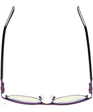 Eyekepper Blue Light Filter Reading Glasses for Women - Stylish Oval Cateye Design in Purple +1.75 - Buy Online on GoSupps.com