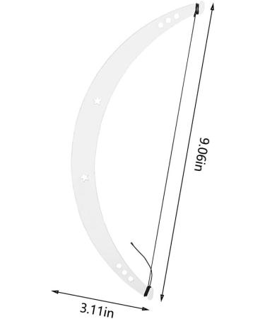 kawehiop Eyebrow Ruler Tool Cosmetic Fittings Positioning Tools Ladies Eye Brow Drawing Stencil Measurement Makeup Fitting - Buy Online on GoSupps.com