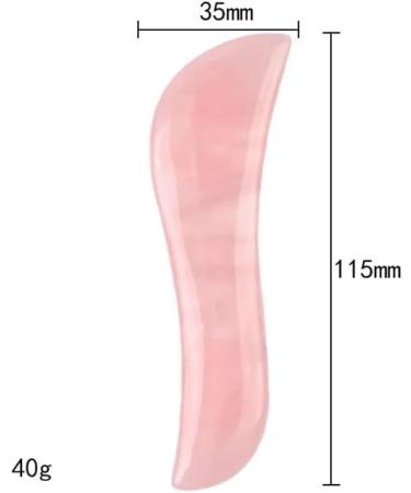 Rose Quartz Gua Sha Tool - Beauty Face Massager for Lifting & Firming | Skin Eye Crystal Stone | International Shipping - Buy Online on GoSupps.com