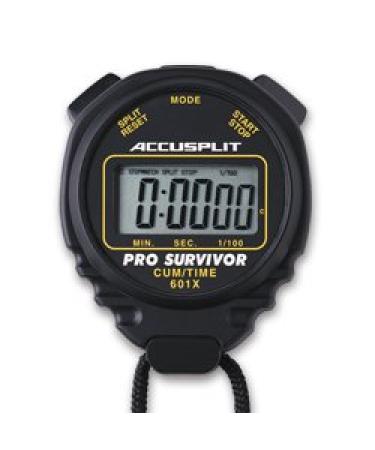 ACCUSPLIT Pro Survivor - A601X Stopwatch, Clock, Extra Large Display Black