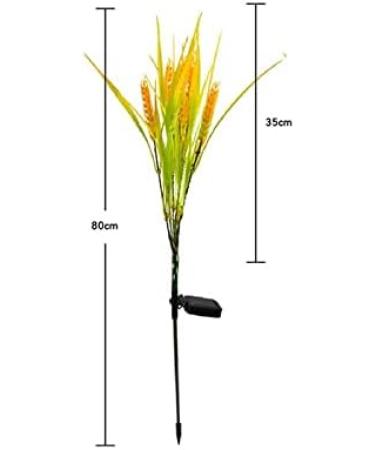 Outdoor Solar Wheat Ear Lamp Garden Waterproof Courtyard Lamp Simulation Creative Lawn Lamp Landscape Lighting (Color : 2PCS) (2pcs) - Buy Online on GoSupps.com