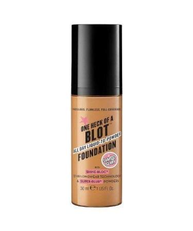 Soap And Glory One Heck Of A Blot All Day Liquid-To-Powder Foundation For Oily Skin - Caramel 30ml