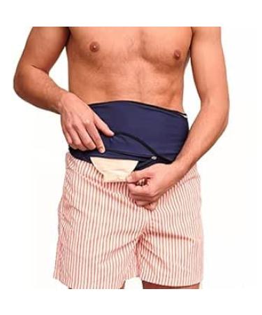 SIIL Ostomy Belt | Ostomy Support Belt | Sports & Swimming | Ostomy Bag Cover | Inner Pocket for Ostomy Bag | Blue XXX-Large 3XL - Buy Online on GoSupps.com