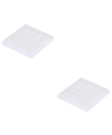 minkissy 100 Sheets Nail Jelly Glue Stickers Adhesive Nail Sticker False Nail Tips Nail Art False Nail Stickers Jelly Stickers Jelly Gel Nail Sticker Removable White Fake Nail Stickers Whitex2pcs 6.2X6.2cmx2pcs