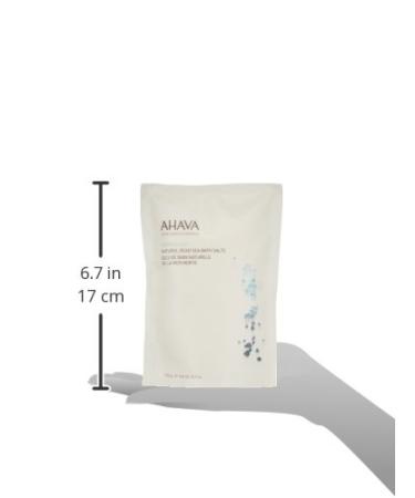 AHAVA Natural Dead Sea Bath Salt 8.5 oz - Pure Mineral Soak for Relaxation - Buy Online on GoSupps.com