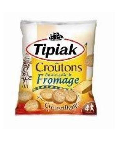TIPIAK - Cro tons Fromage 90G - Lot De 4