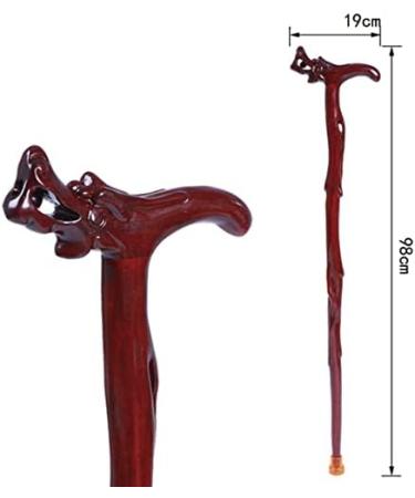 Wooden Cane Solid Walking Stick Wooden Cane Rosewood Faucet Crutches Old People Sticks Walking Sticks Walkers Gifts for Elderly Seniors - Buy Online on GoSupps.com