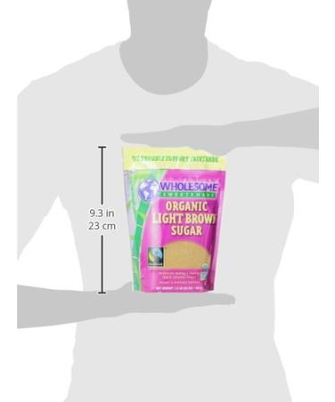 Wholesome Sweeteners Fair Trade Organic Light Brown Sugar 24-Ounce Pouches - Pack of 6 (1.5 Pound each) | Organic Brown Sugar Pack for Baking or Sweetening - Buy Online on GoSupps.com